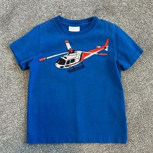 Hanna Andersson Helicopter appliqué shirt size 4